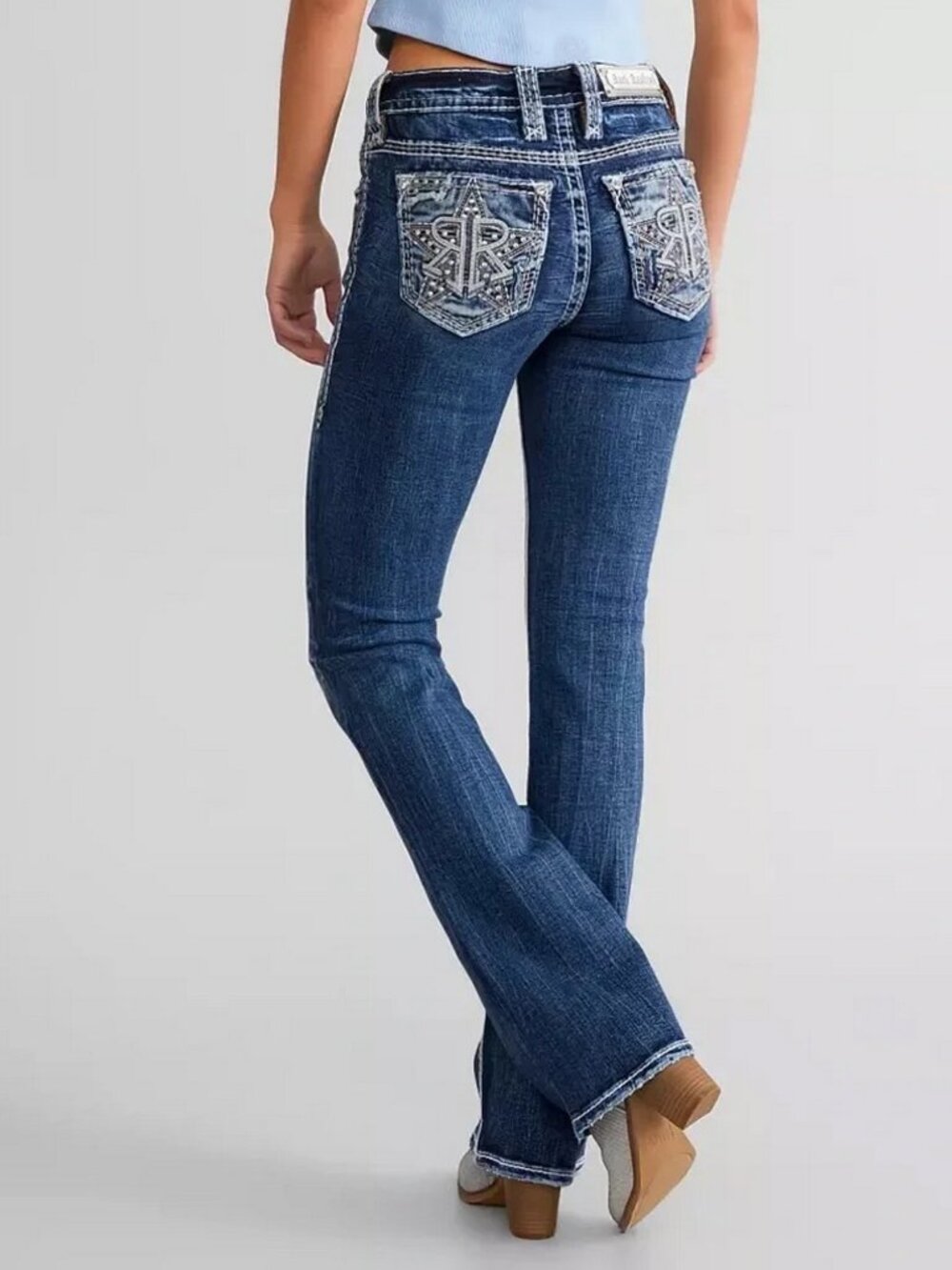 Rock Revival Sidonie Mid-Rise Boot Cut Jeans